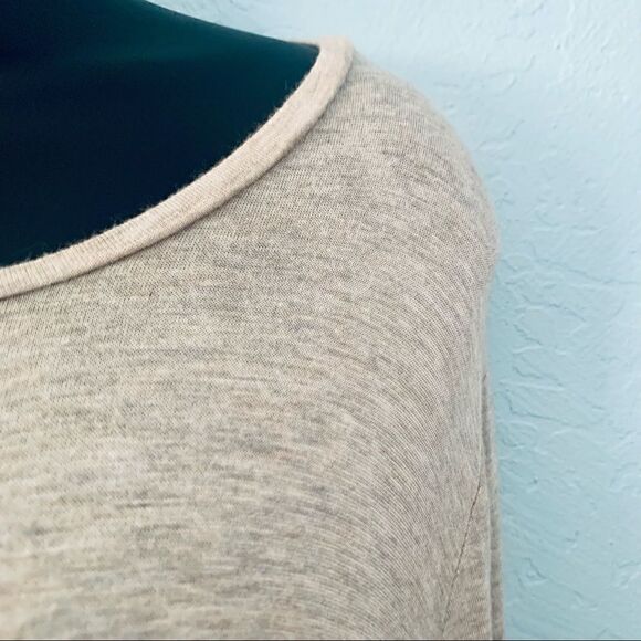 ACOS&A Cream Ruffled Long Sleeve Tunic Top Size Large - Picture 2 of 8